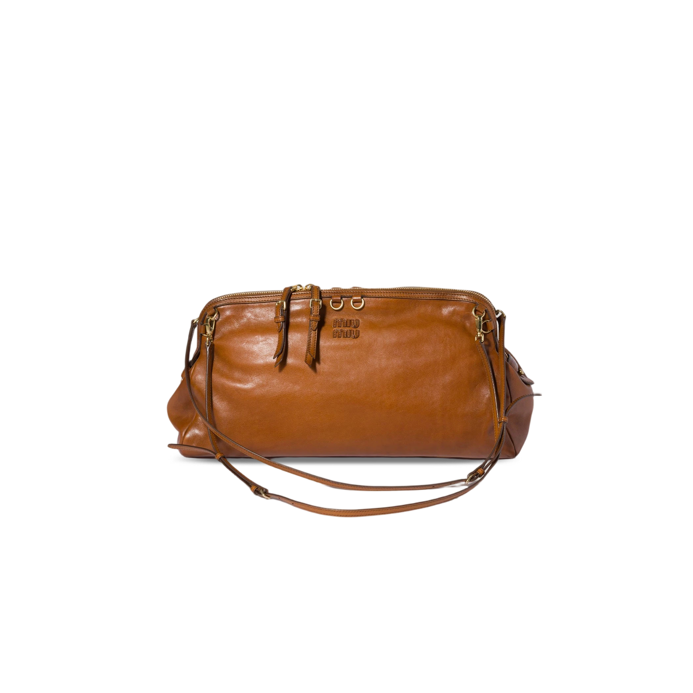 MIU MIU CAPRICE LEATHER CLUTCH 5BF133 (38*21*11cm)